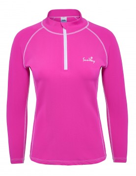 Women's Long Sleeve Pink UV Swim Shirt