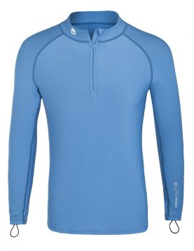 Thermal Lycra fleece swim shirt for all cold watersports