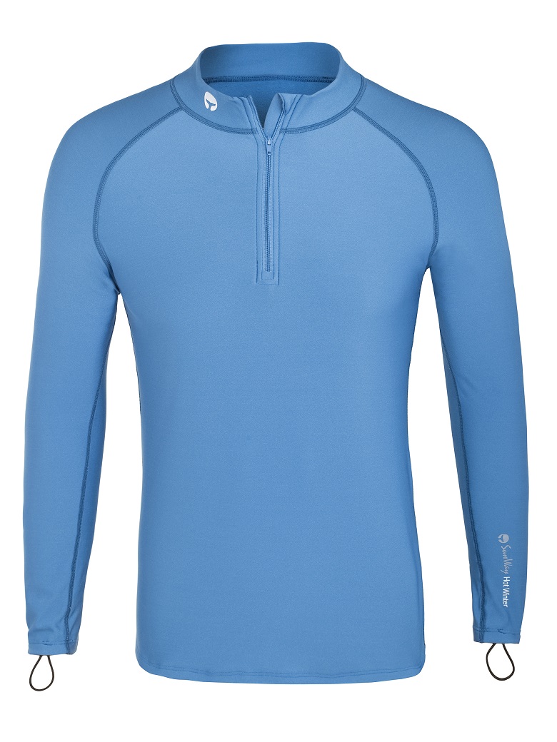 Thermal Lycra fleece swim shirt for all cold watersports