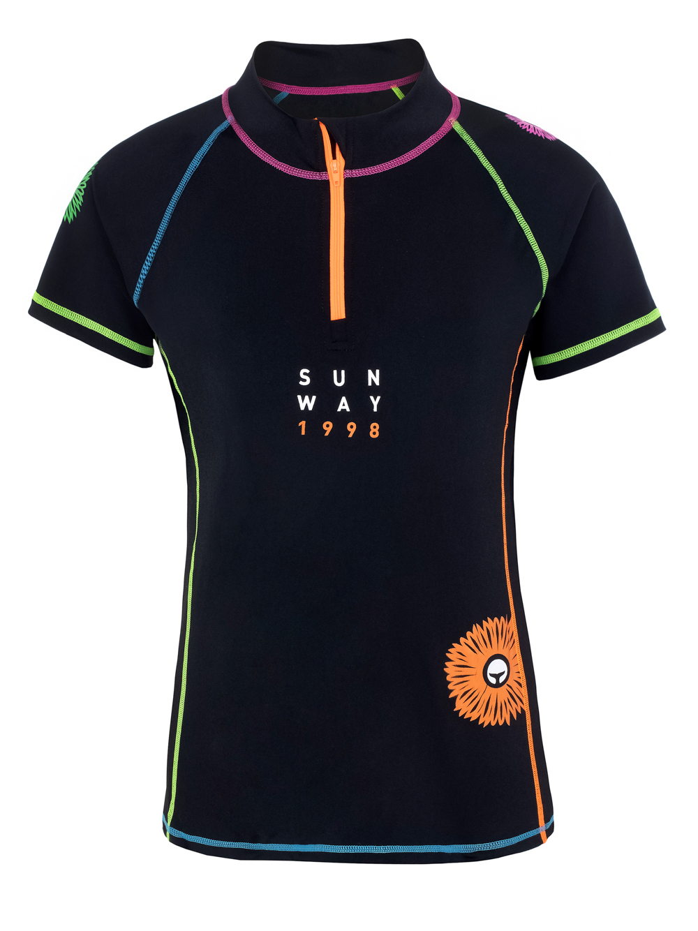 Short Sleeves rash Guard shirt for women. SunWay UPF50+ fabrics
