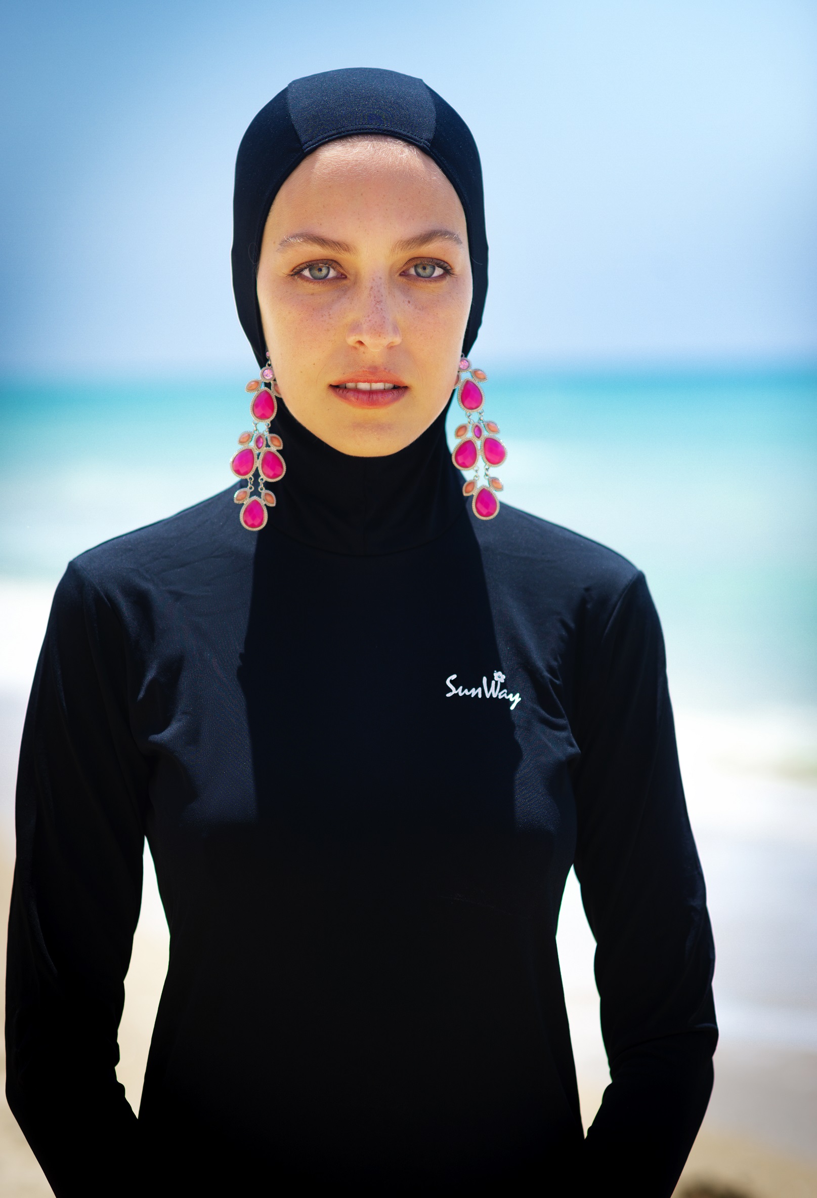 Muslim Swimwear Modest Swimsuit for Womens Hijab Burkini Top+Pants