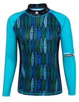 Women's Long Sleeves Rashguard UV Swim Shirt 032