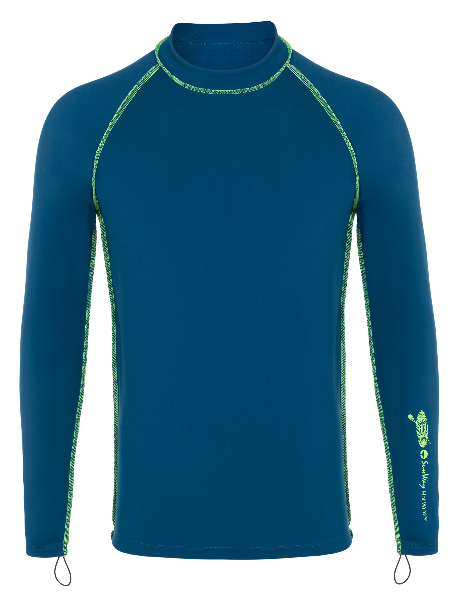 Thermal Lycra Fleece Turquoise Swim Shirt