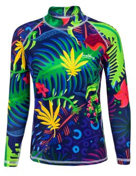 Women's Long Sleeves Rashguard UV Swim Shirt 125